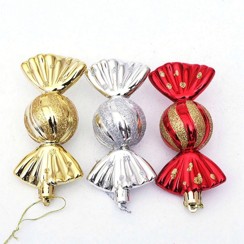 Set 5 Phụ Kiện Treo Trang Trí Cây Thông Giáng Sinh Nhiều Màu Sắc Sáng Tạo