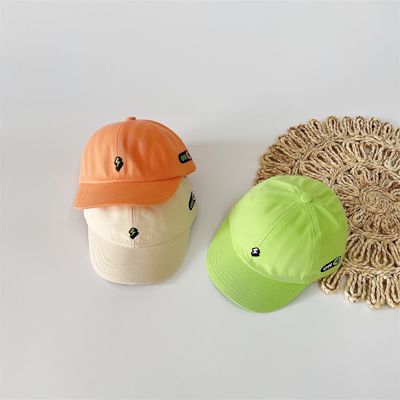 Mới Nón Lưỡi Trai Họa Tiết Sấm Sét Phong Cách Hàn Quốc Dành Cho Bé