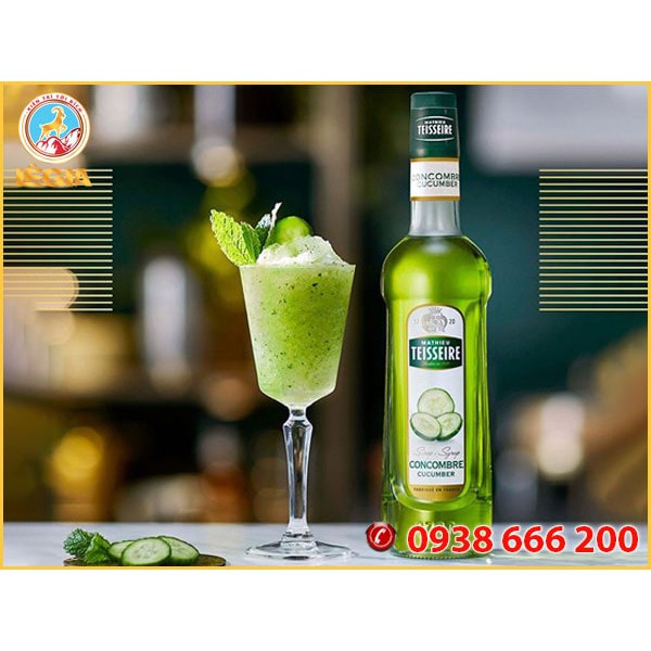 SIRO TEISSEIRE DƯA LEO 700ML - TEISSEIRE CUCUMBER SYRUP