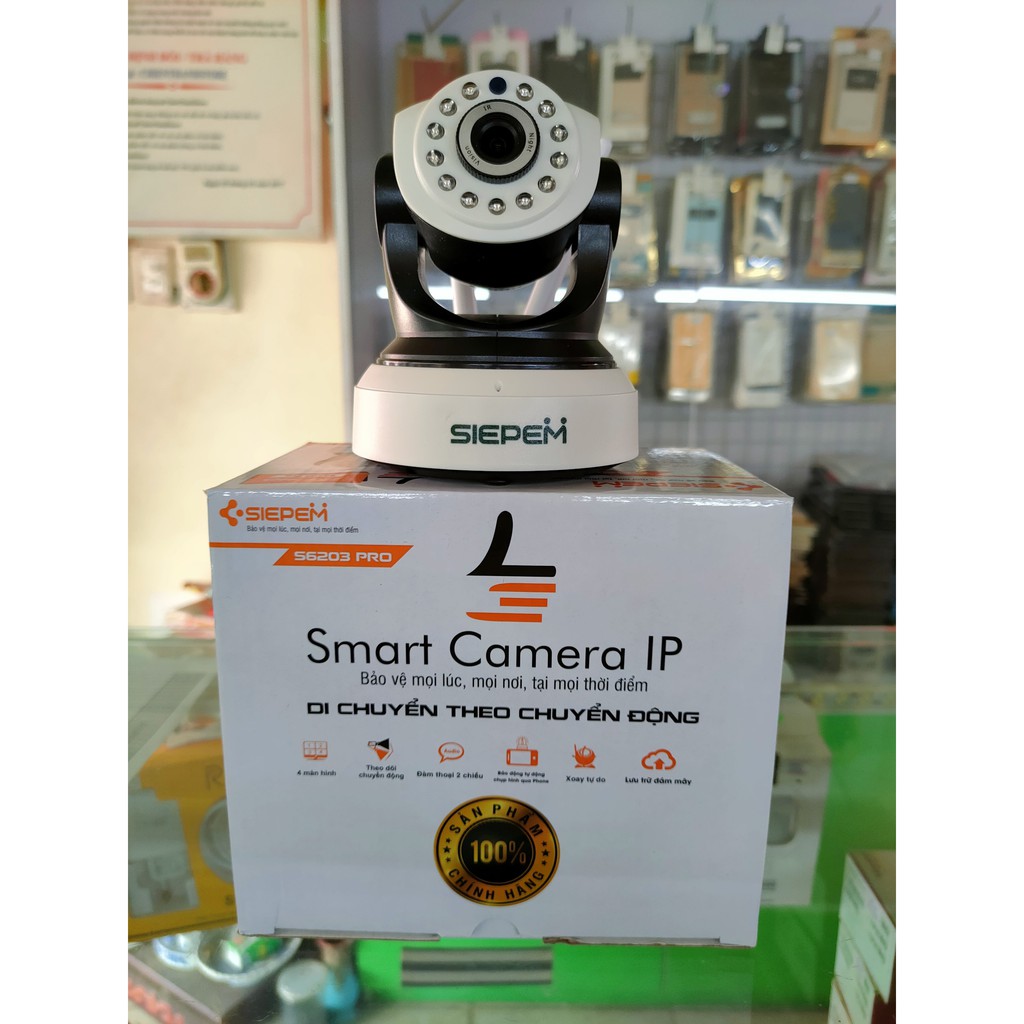 Camera IP Siepem Hai Râu 6203Y Pro (2)/Xoay Tự Do/Di Chuyển Theo Chuyển Động/Đàm Thoại 2 Chiều