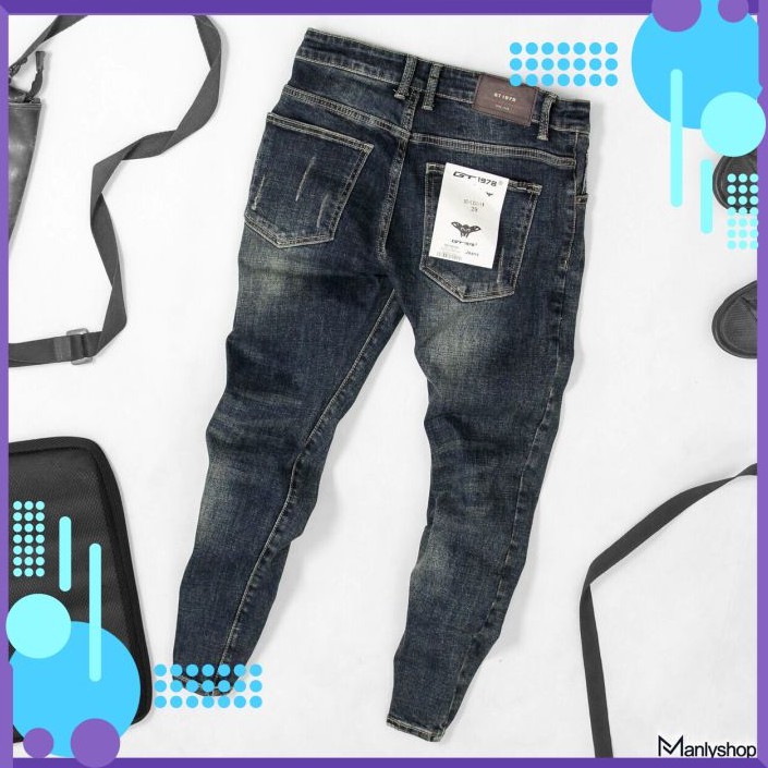Quần Jean Nam Chất Co Giãn, Không Bai Màu, Dáng Ôm Body, Hit Hót  Thời Trang Phong Cách Tp_shop_87 ms8825