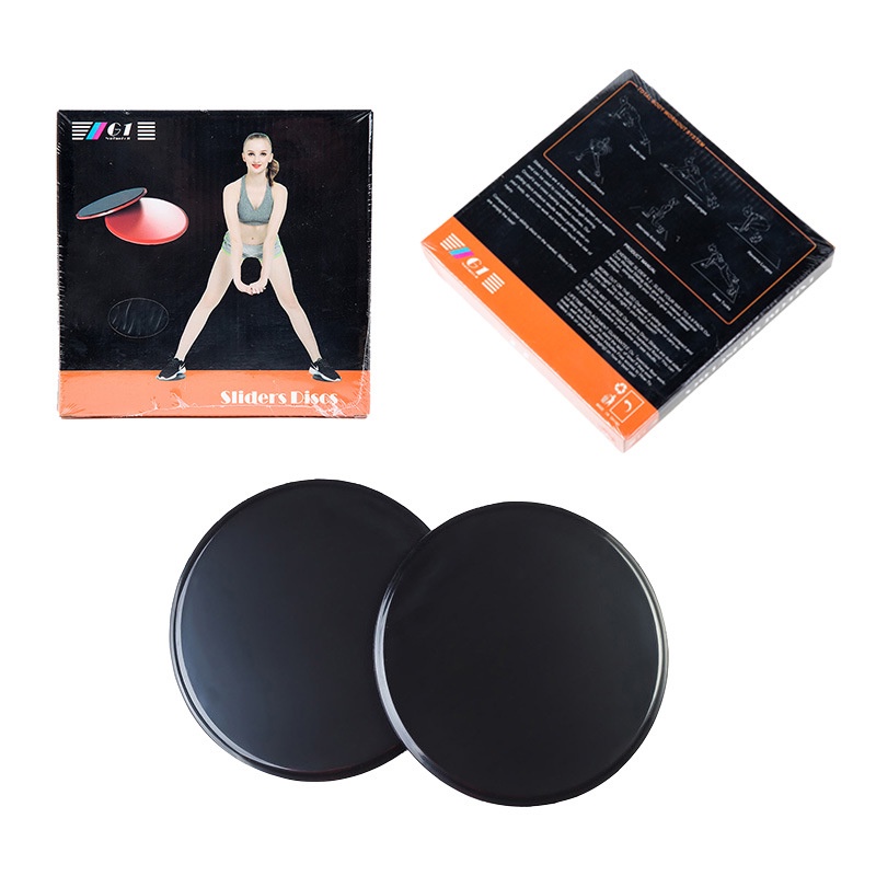 Bộ 2 đĩa trượt hỗ trợ tập Yoga và GYM | 1 Cặp Đĩa Tròn 18x18cm, Chất Liệu nhựa ABS và xốp