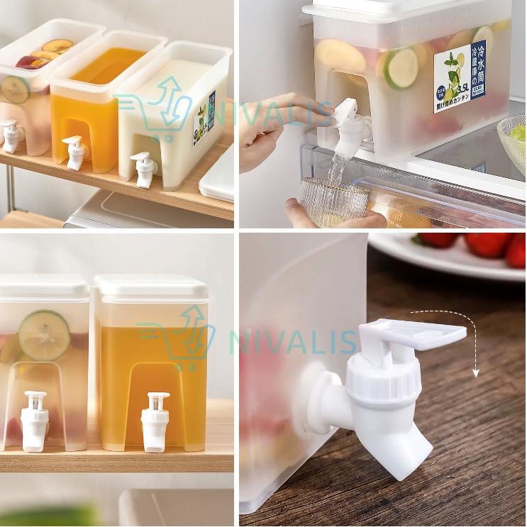 Mô hình mới ❂Bình Đựng Nước Ép Trong Tủ Lạnh Dung Tích 3500ML 3.5