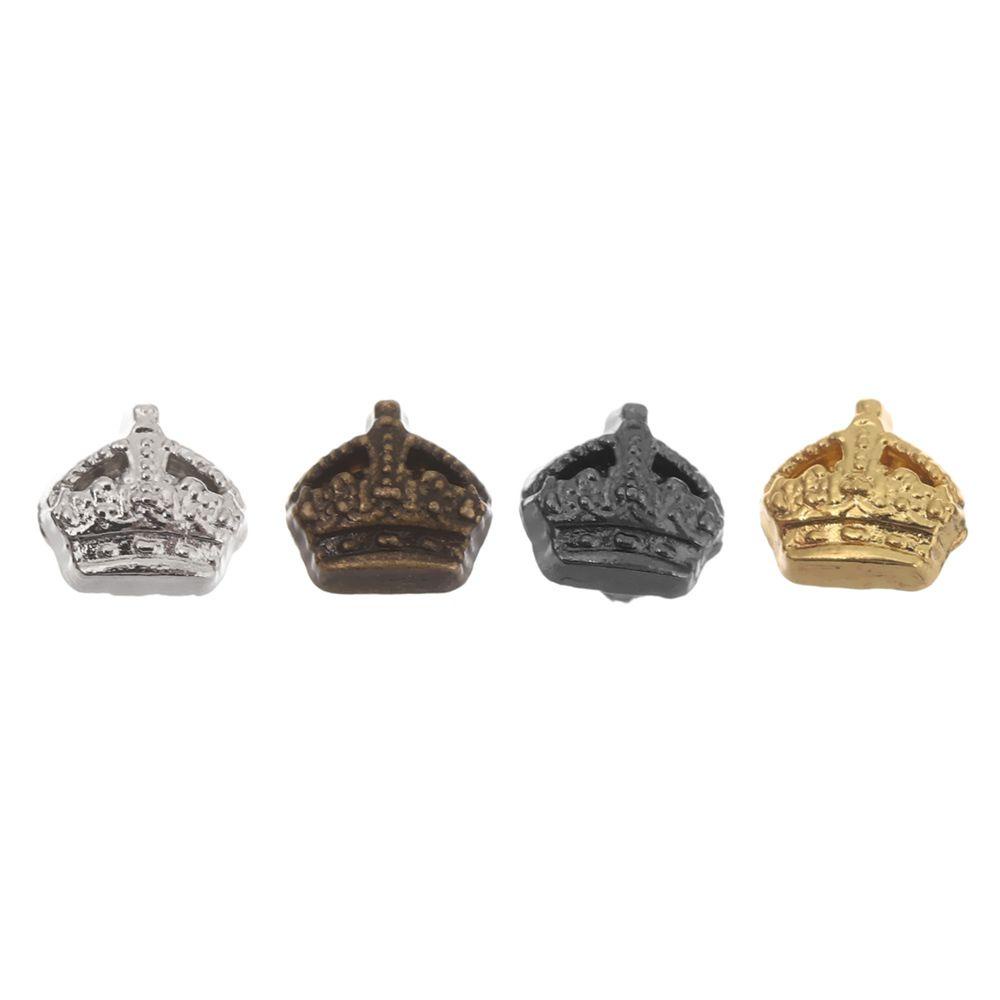 BEBETTERM Set 20 / 40 Nút Áo 5mm Hình Vương Miện Trang Trí Nhà Búp Bê
