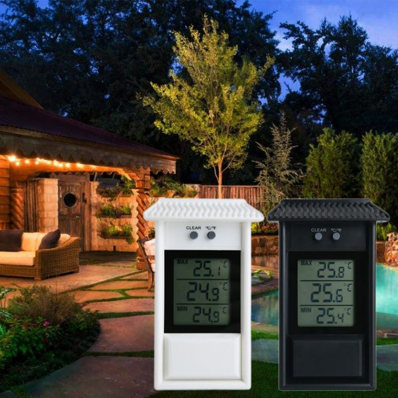 Đồng Hồ Đo Nhiệt Độ Và Độ Ẩm Không Thấm Nước Có Chức Năng Nhớ