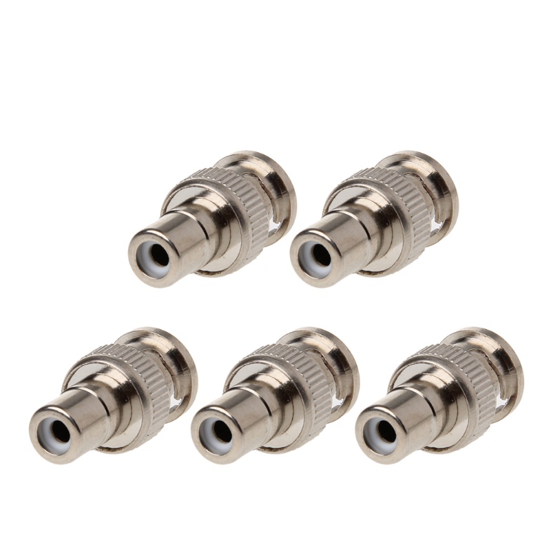 Bộ 5 Đầu Nối Chuyển Đổi BNC Male Sang RCA Female Cho CCTV / Video / Giám Sát