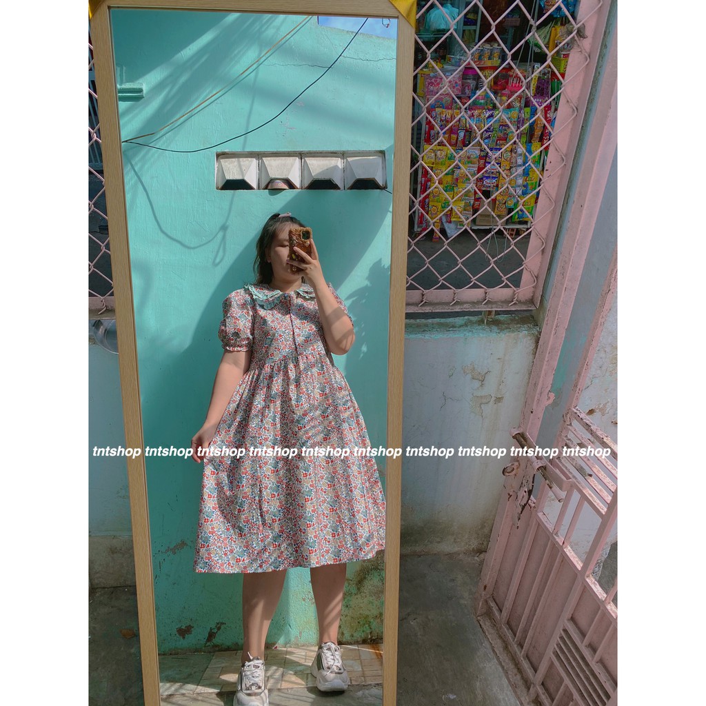 [Mã SKAMSALEP6 giảm 10% tối đa 100K đơn 150K] ĐẦM HOA CỔ BÈO 2 LỚP BIGSIZE 60-90KG (ẢNH THẬT 100%) | BigBuy360 - bigbuy360.vn