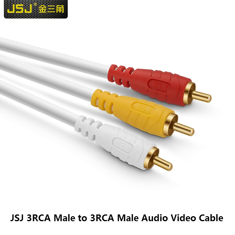 Dây AV 6 đầu bông sen dài 3.0m JSJ - Dây cáp loa 6 đầu bông sen 3.0m JSJ