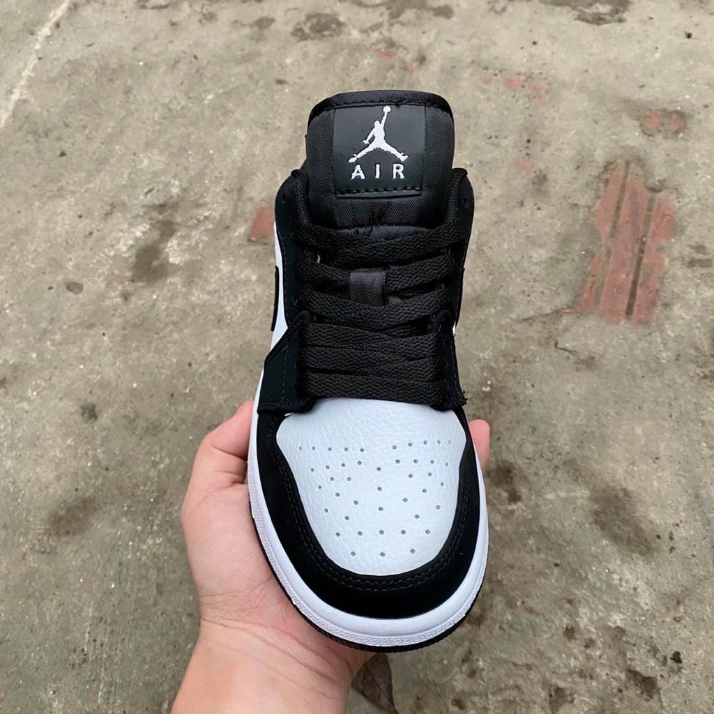 Giày Thể Thao Nam Nữ JD1,JORDAN 1 Panda Đen Trắng Cổ Thấp, Full Box Full Bill, Full Size