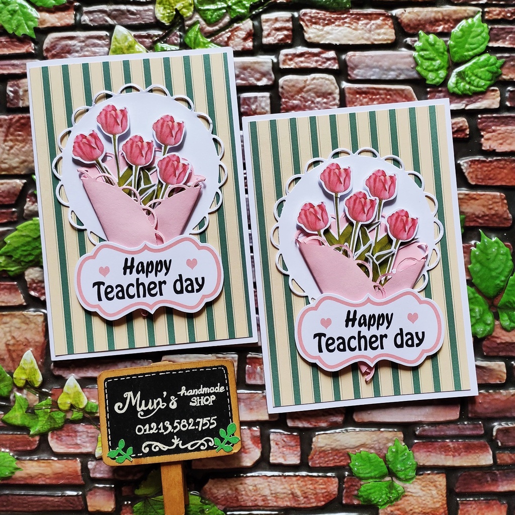 [15 MẪU] Thiệp 20/11 chúc mừng ngày Nhà Giáo Việt Nam handmade - Happy Teacher's Day