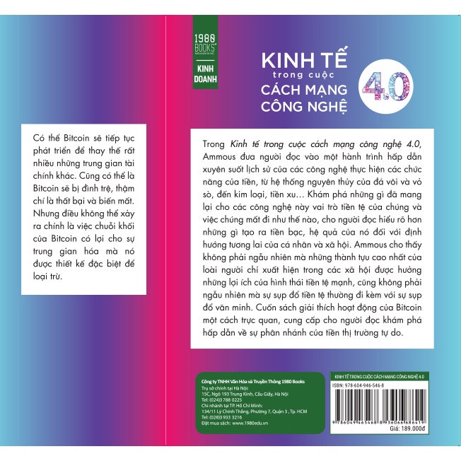 Sách - Kinh Tế Trong Cuộc Cách Mạng Công Nghệ 4.0 (Saifedean Ammous - 1980)