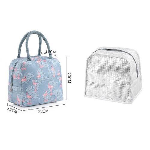 Túi đựng hộp cơm giữ nhiệt quảng châu họa tiết hàn quốc Giao ngẫu nhiên