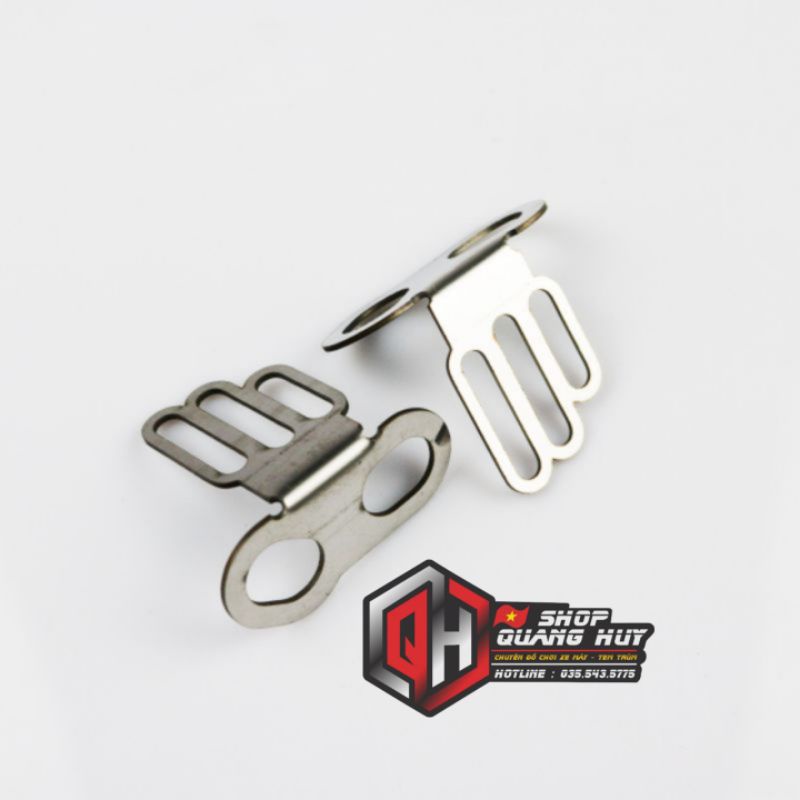 Pát gắn đèn trợ sáng mini vào phuộc Inox 304