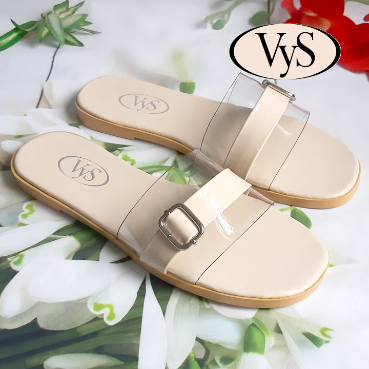 Dép lê bệt nữ quai ngang khóa vuông thời trang VYS TA3651 (Nhiều màu)