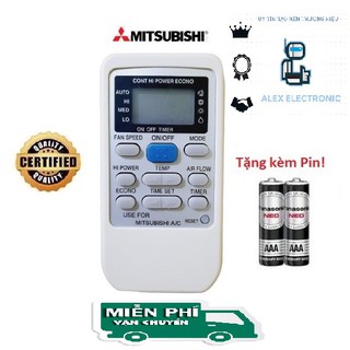 Remote Điều khiển điều hòa Mitsubishi 1&2 chiều Inverter các dòng  MSY- MSZ- MS- Hàng tốt 100% Tặng kèm Pin-Điện tử ALEX