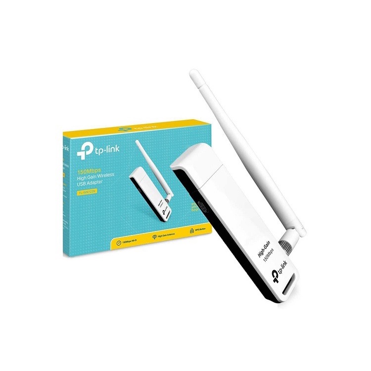 USB Wireless Thu Sóng Wifi TPLINK WN 722N - 1 Anten - Thu Sóng Cực Tốt - HÀNG CHÍNH HÃNG