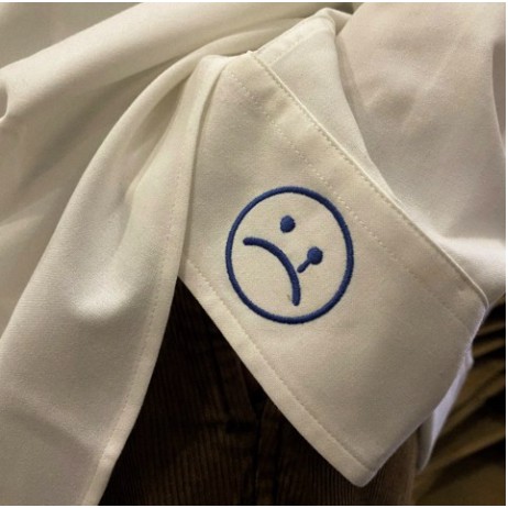 Áo sơ mi tay dài SADBOIZ Sad Signature Oversized WHITE | BigBuy360 - bigbuy360.vn