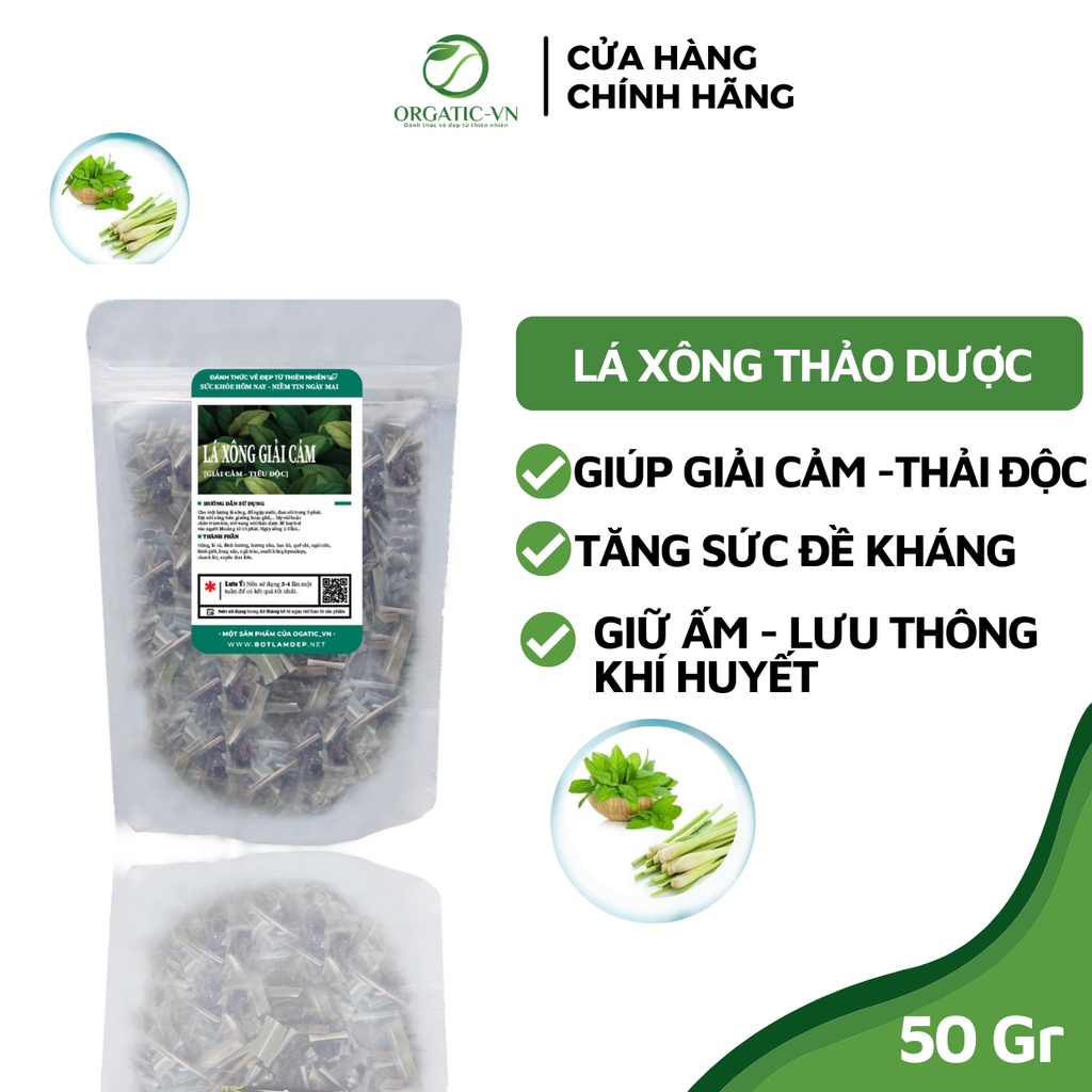 LÁ XÔNG - TẮM THẢO DƯỢC GIẢI CẢM, PHỤC HỒI CƠ THỂ, TĂNG SỨC ĐỀ KHÁNG - 100% Organic- handmade