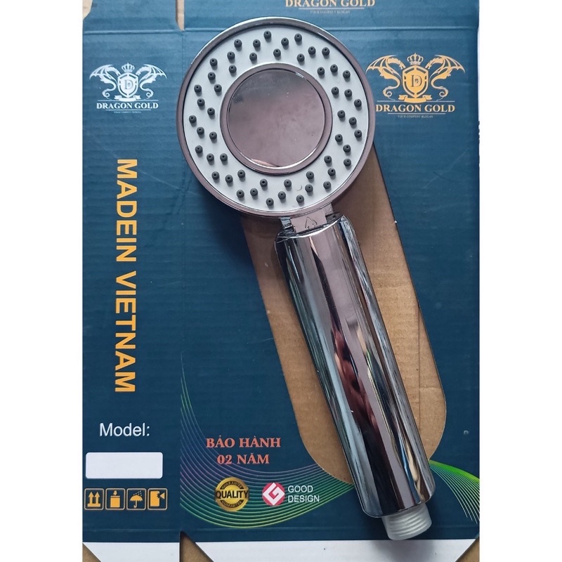 Vòi sen, bát sen tắm tăng áp dùng 2 mặt (có khoang chứa sữa tắm) phong cách Nhật siêu bền khoẻ kèm zoăng cao su.