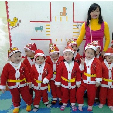 Bộ quần áo ông già Noel cho bé trai - Quần áo hóa trang ông già Noel