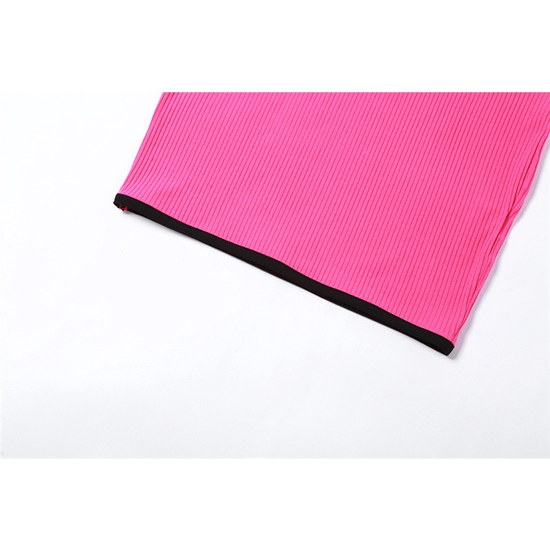 Đầm Tay Ngắn Dáng Ôm In Chữ Thời Trang Cho Nữ