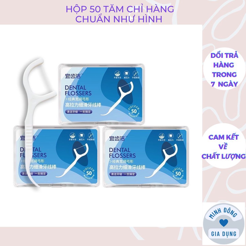 Tăm chỉ nha khoa oral b hộp 50 cây hàng chuẩn dịu êm