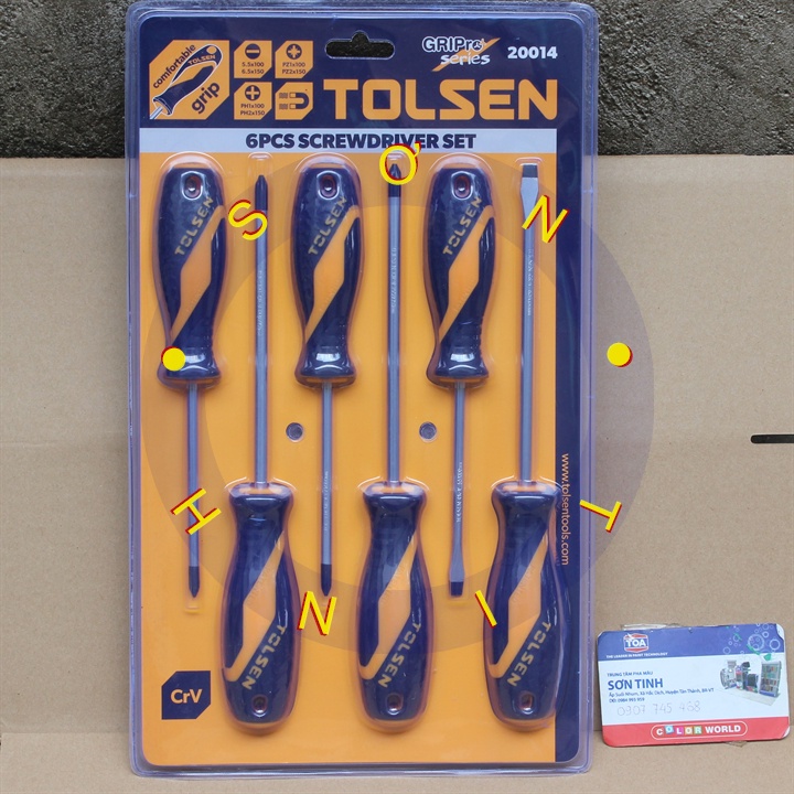BỘ TUA VÍT 6 CÂY TOLSEN 20014