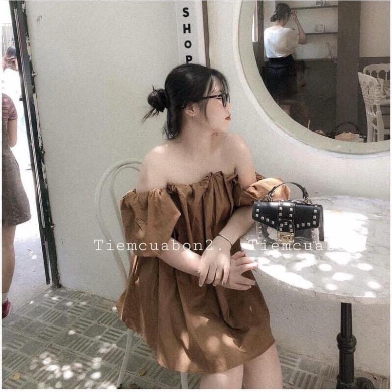 [NEW] Áo-Áo trễ vai tay bồng tiểu thư