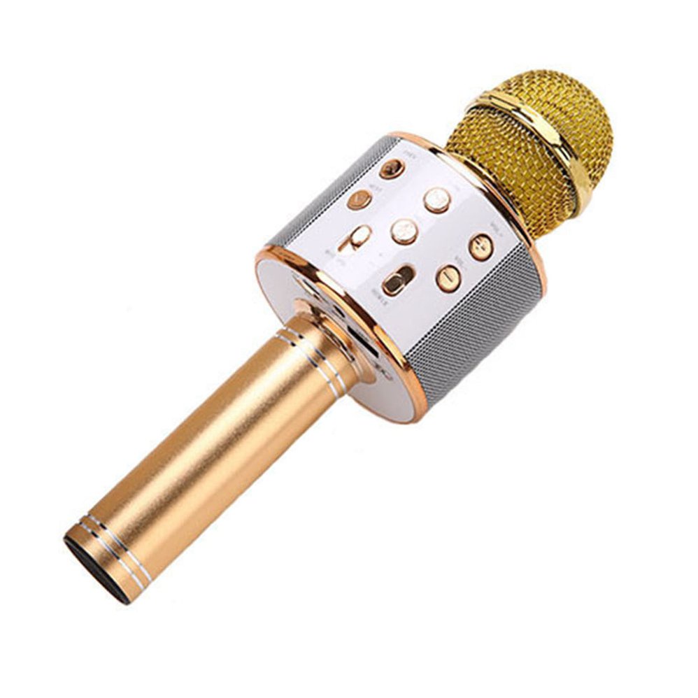Di động KTV Karaoke không dây Micro cầm tay Máy nghe nhạc USB Loa Mic