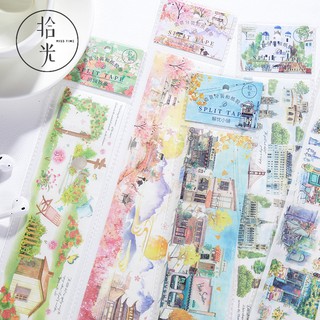 Tấm Sticker Dài Dán Phong Cảnh Split Tape