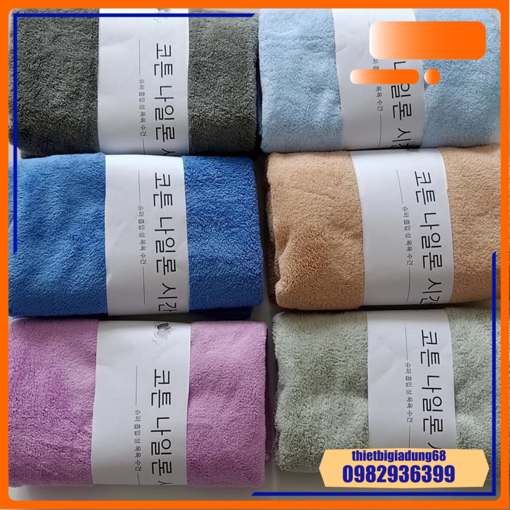 Khăn Tắm Lông Cừu Cao Cấp Kiểu Dáng Hàn Quốc Chất Liệu Cotton Mềm Mịn, Siêu Thấm Hút Nước, Nhanh Khô