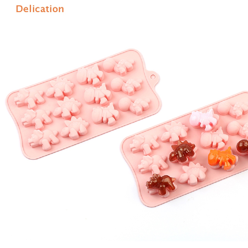 Khuôn Silicone Tạo Hình Làm Bánh Kẹo Hình Khủng Long DIY
