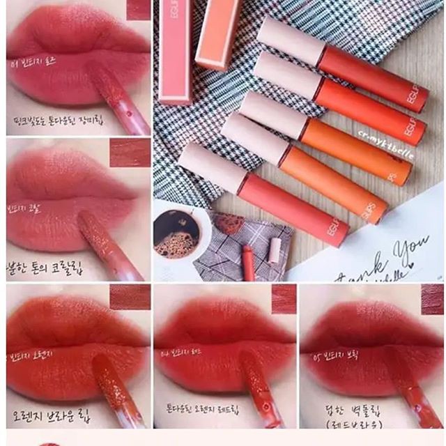 Son Kem Lì Siêu Mềm Mịn, Lên Màu Chuẩn Với Sắc Môi Cổ Điển Eglips Velvet Fit Tint