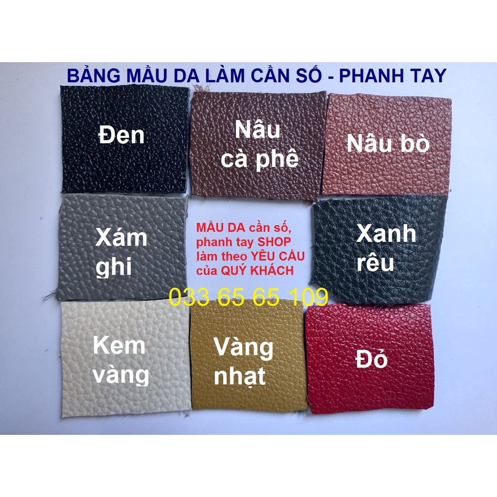 Bọc cần số + Phanh tay Xe Mitsubishi xpander (AT) bằng da thật