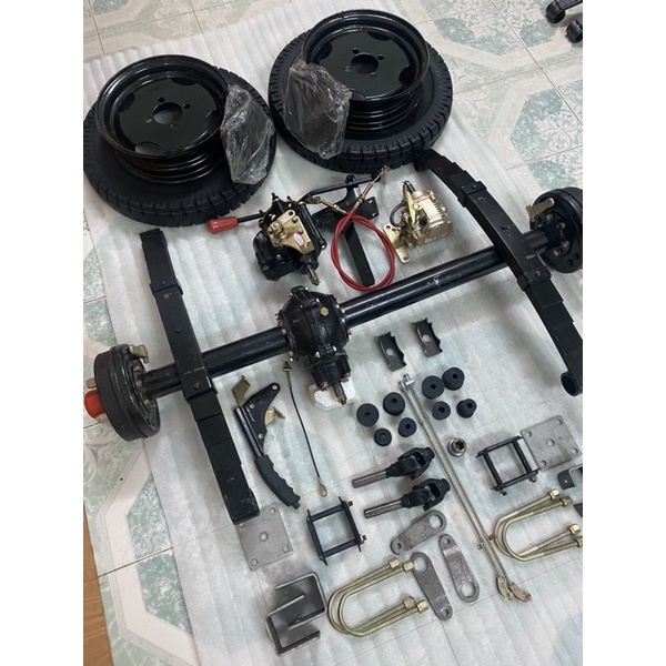 Bộ phụ tùng,bộ cầu sau chế xe 3 bánh