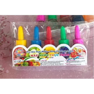 Set 5 màu  nước thực phẩm Thiên Thành