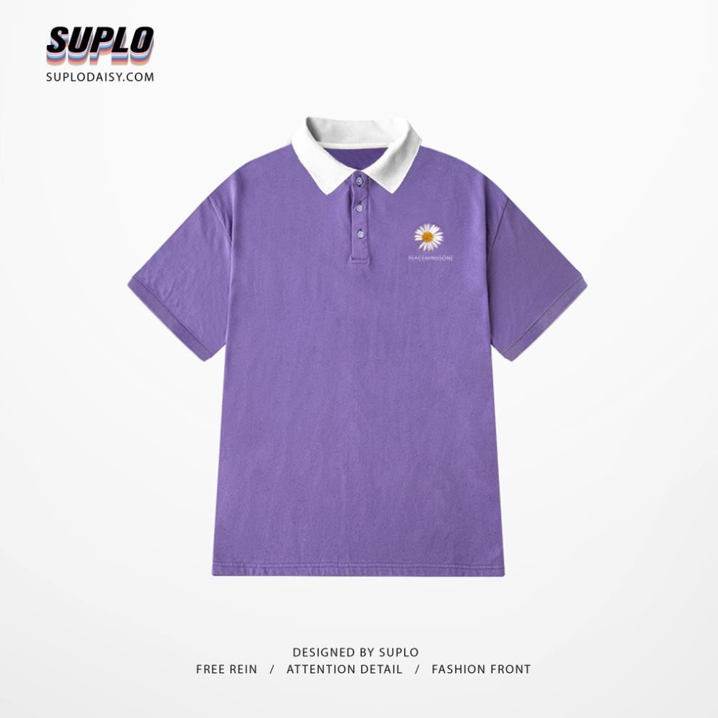 Áo Polo Phối Cổ Trắng Peaceminusone Hoa Cúc Độc Quyền | BigBuy360 - bigbuy360.vn