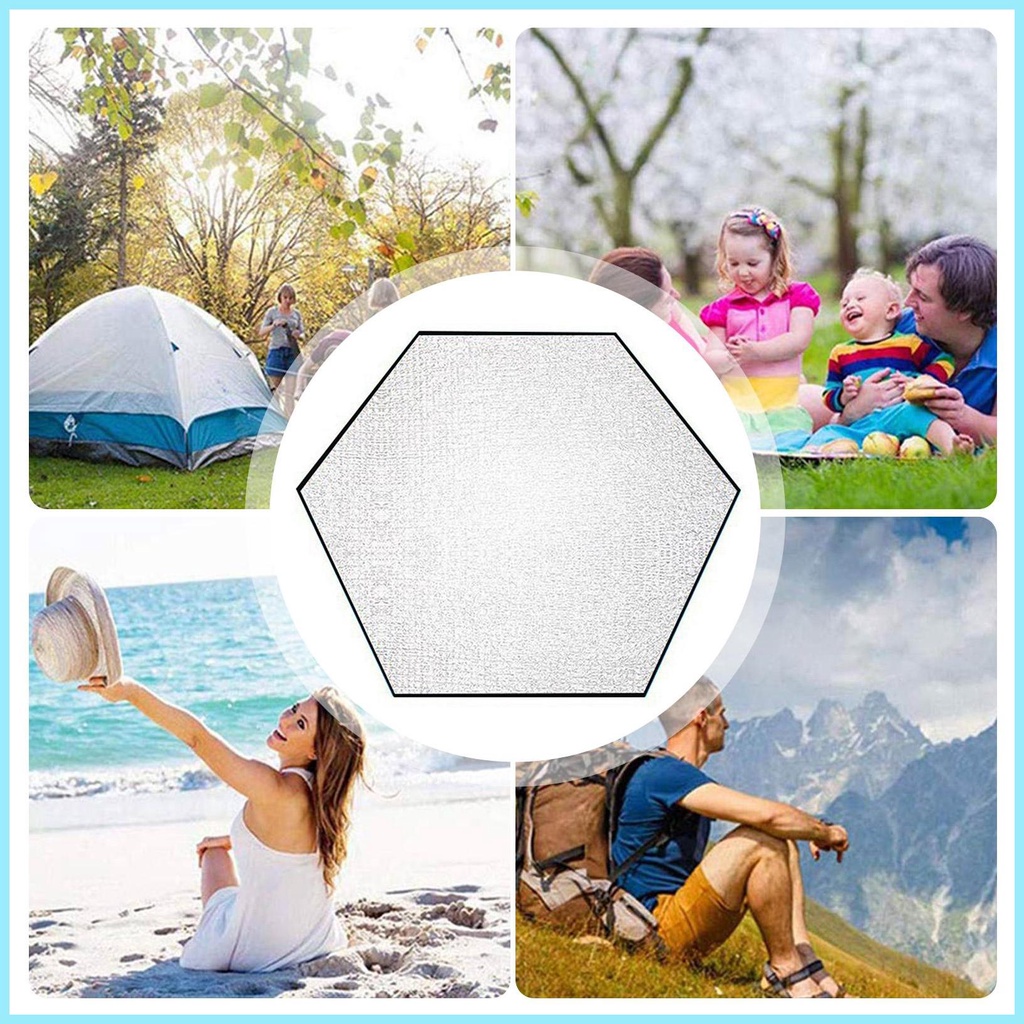 Tấm Lót Lều Lục Giác Di Động Chống Thấm Nước/Ẩm/Chống Ẩm
