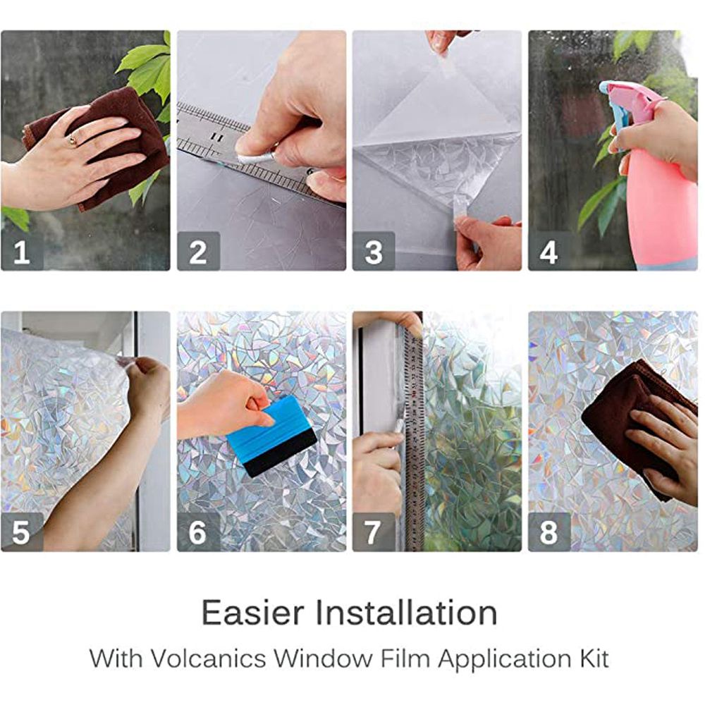 Miếng dán trang trí cửa sổ họa tiết độc đáo chống tia UV tiện lợi