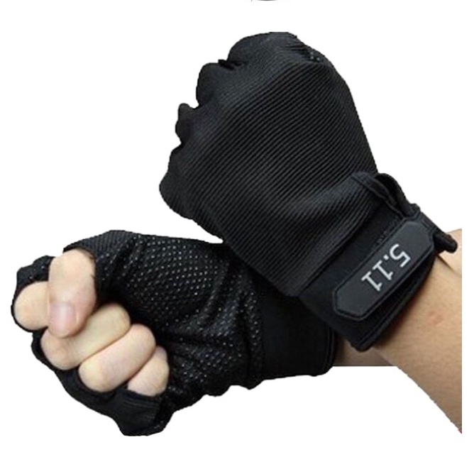 Găng Tay, Bao Tay Nam Cụt Ngón Tập Gym, Đi Phượt Đi Xe Máy, Găng Tay Cụt Ngón 511 Loại Xịn Thoáng Mát Thấm Hút Mồ Hôi