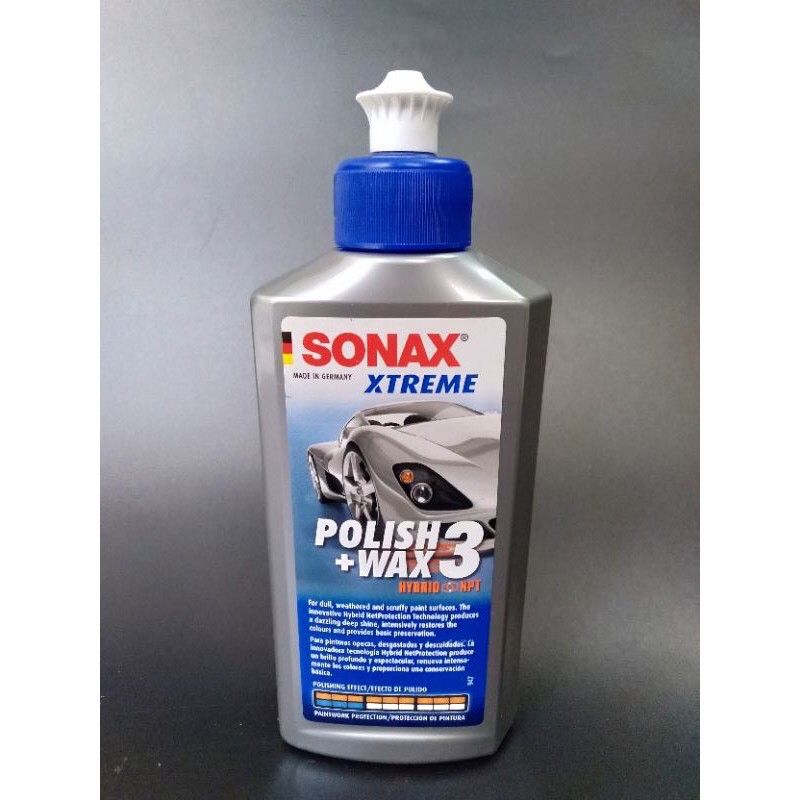 Sonax Xtreme Polish Wax 3 Dung dịch phủ Wax - Xoá xước - Bảo vệ sơn.