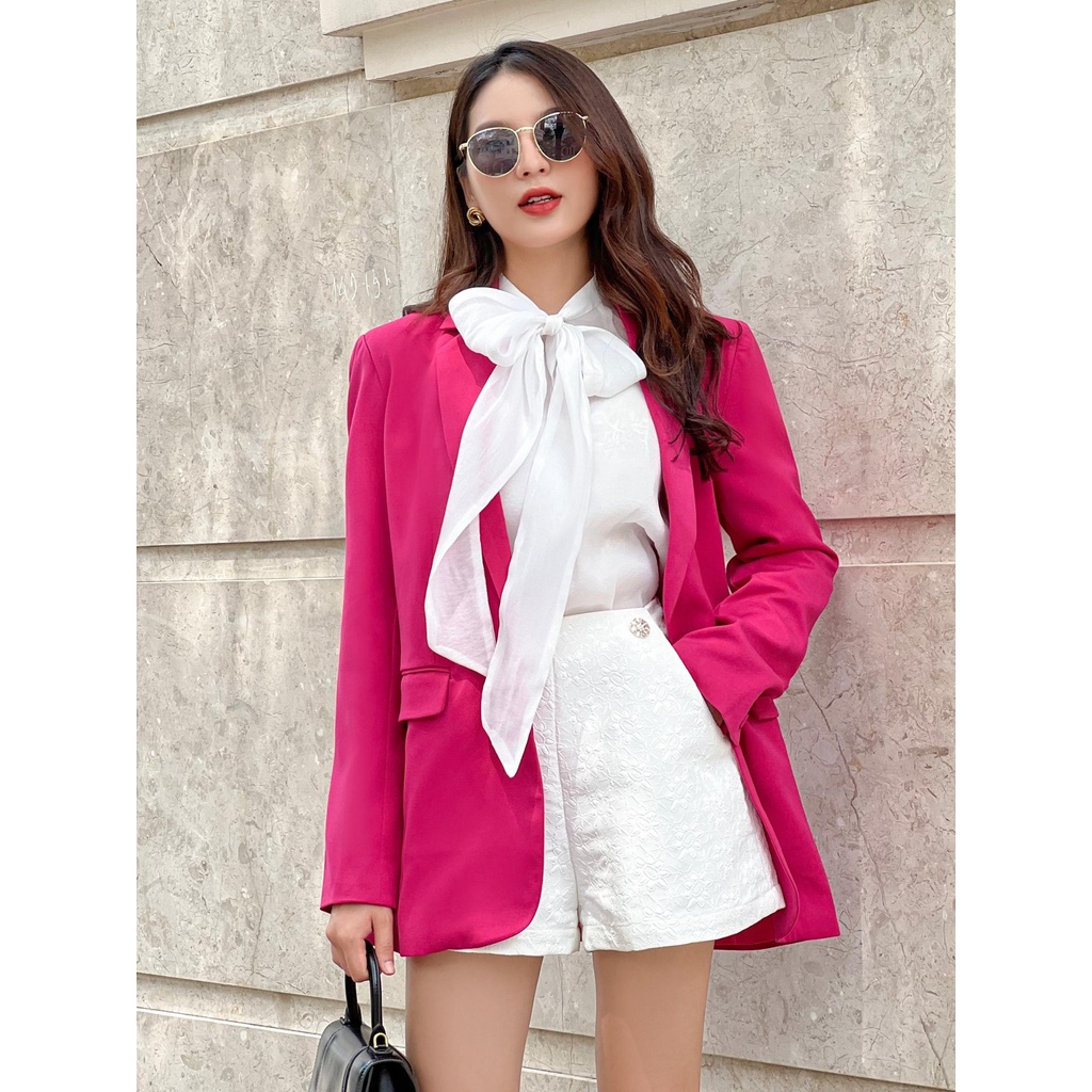 RECHIC Áo Blazer Madeline cổ vest có túi thời thượng xinh xắn phù hợp đi làm | BigBuy360 - bigbuy360.vn