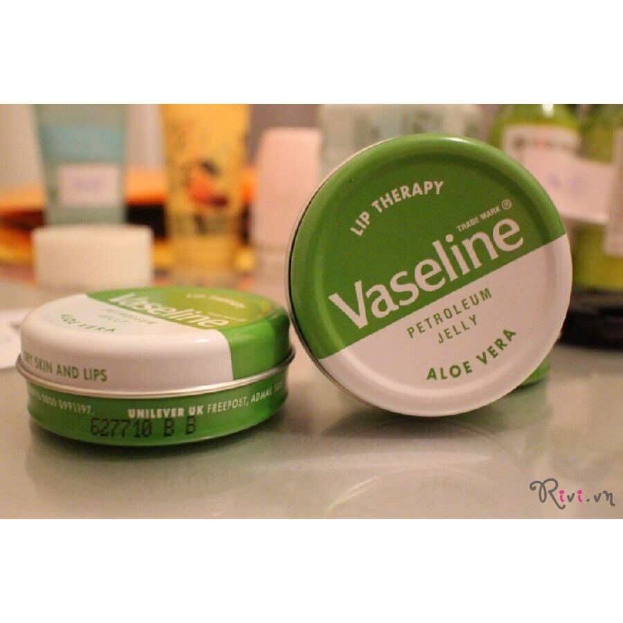 Son dưỡng ẩm cho môi Vaseline Lip Therapy Lip Balm Tin Aloe 17g (Mỹ)