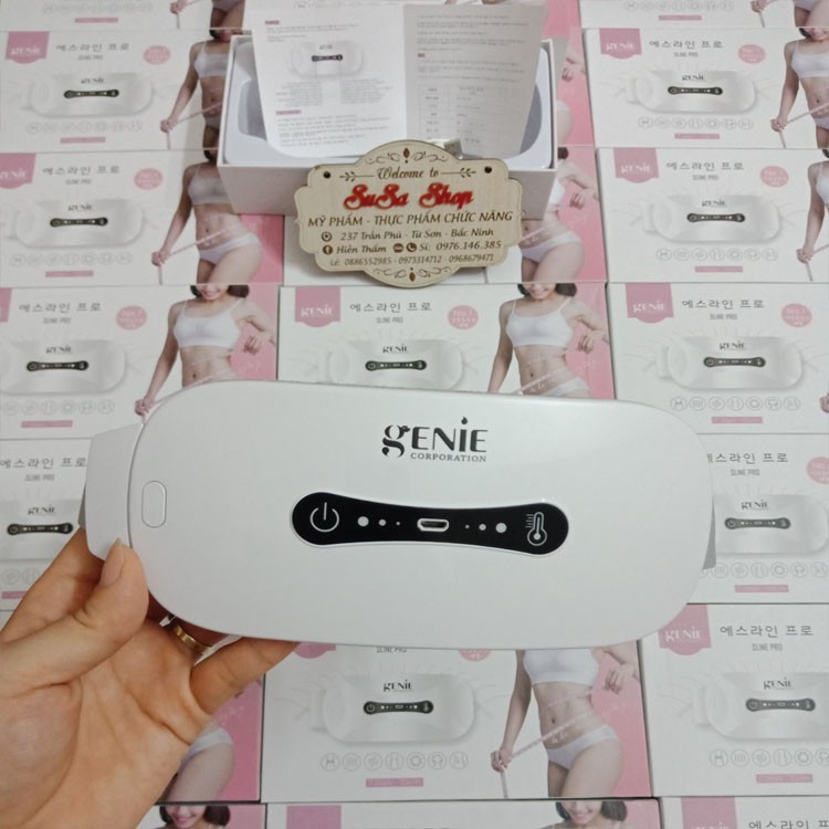 Đai Massage Tan Mỡ Bụng Genie Sline Pro Cao Cấp - Made in Korea