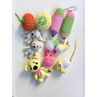 Đồ chơi len sợi handmade-Móc khoá handmade len sợi- bellascrochet_corner