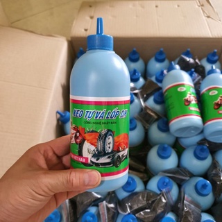 Keo tự vá cho lốp không săm và có săm tiện lợi kèm hạt cao su non 500ml ,.,