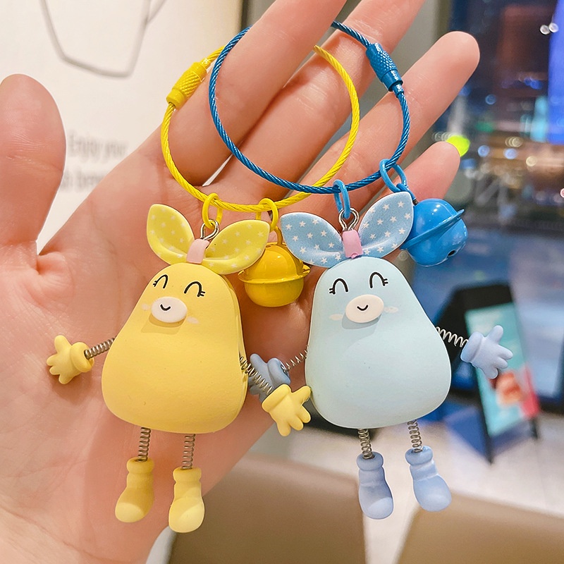 Móc Khóa Hình Thỏ Hoạt Hình Dễ Thương