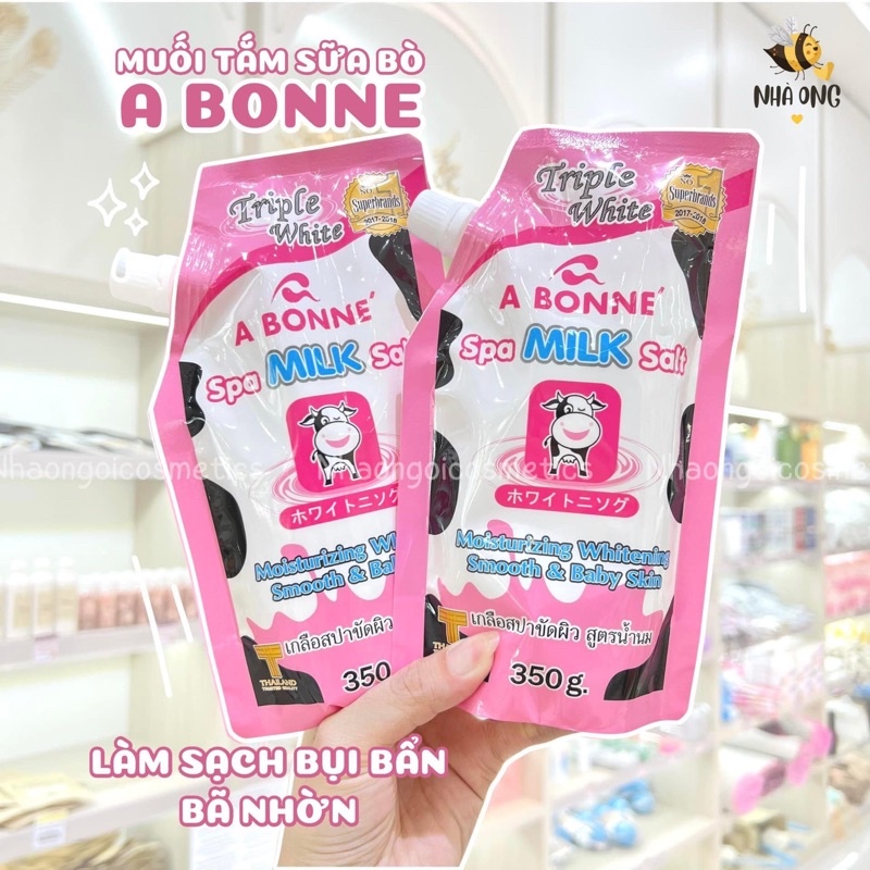 Muối tắm sữa bò tẩy tế bào chết A Bonne Spa Milk Salt 350g