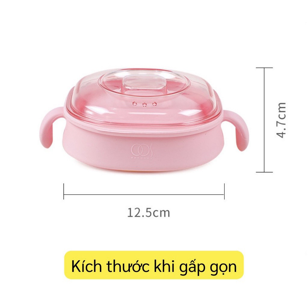 Nồi nấu sáp wax lông chống dính cao cấp - Nồi waxing silicon chống dính bền, nhẹ, chống dính, dễ vệ sinh