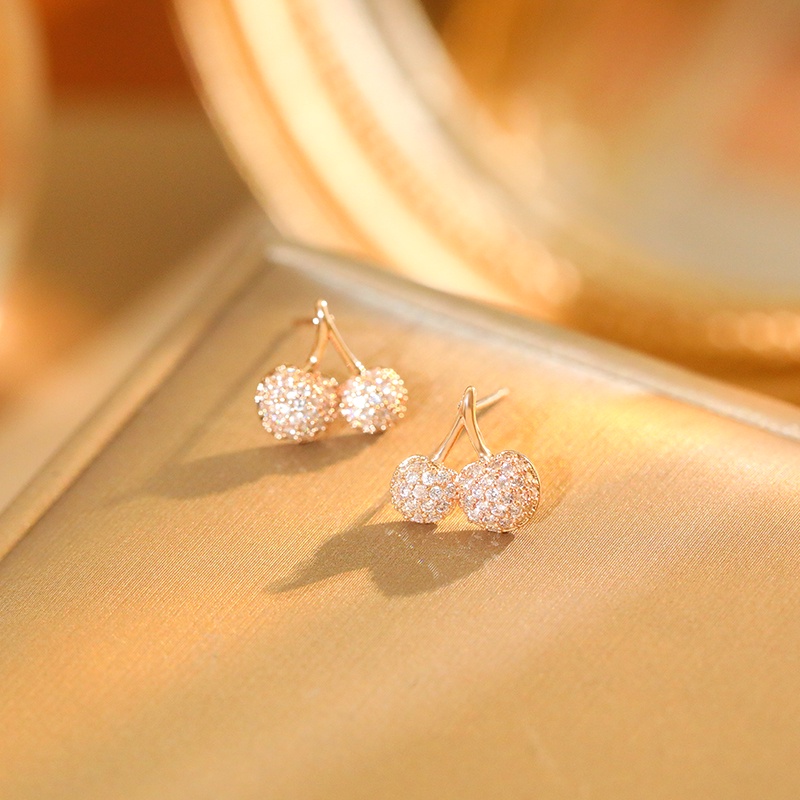 Khuyên tai bạc sterling JIUDUOLAN màu vàng hồng sang trọng không cần xỏ phong cách Hàn Quốc thời trang cho nữ